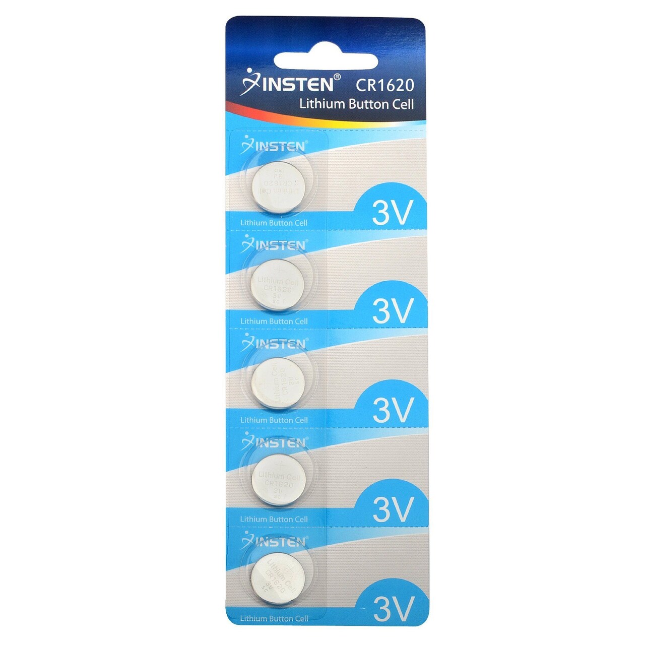 Insten CR1620 3V Lithium Batteries Coin Button Cell Watch Battery (1 Pack of 5)